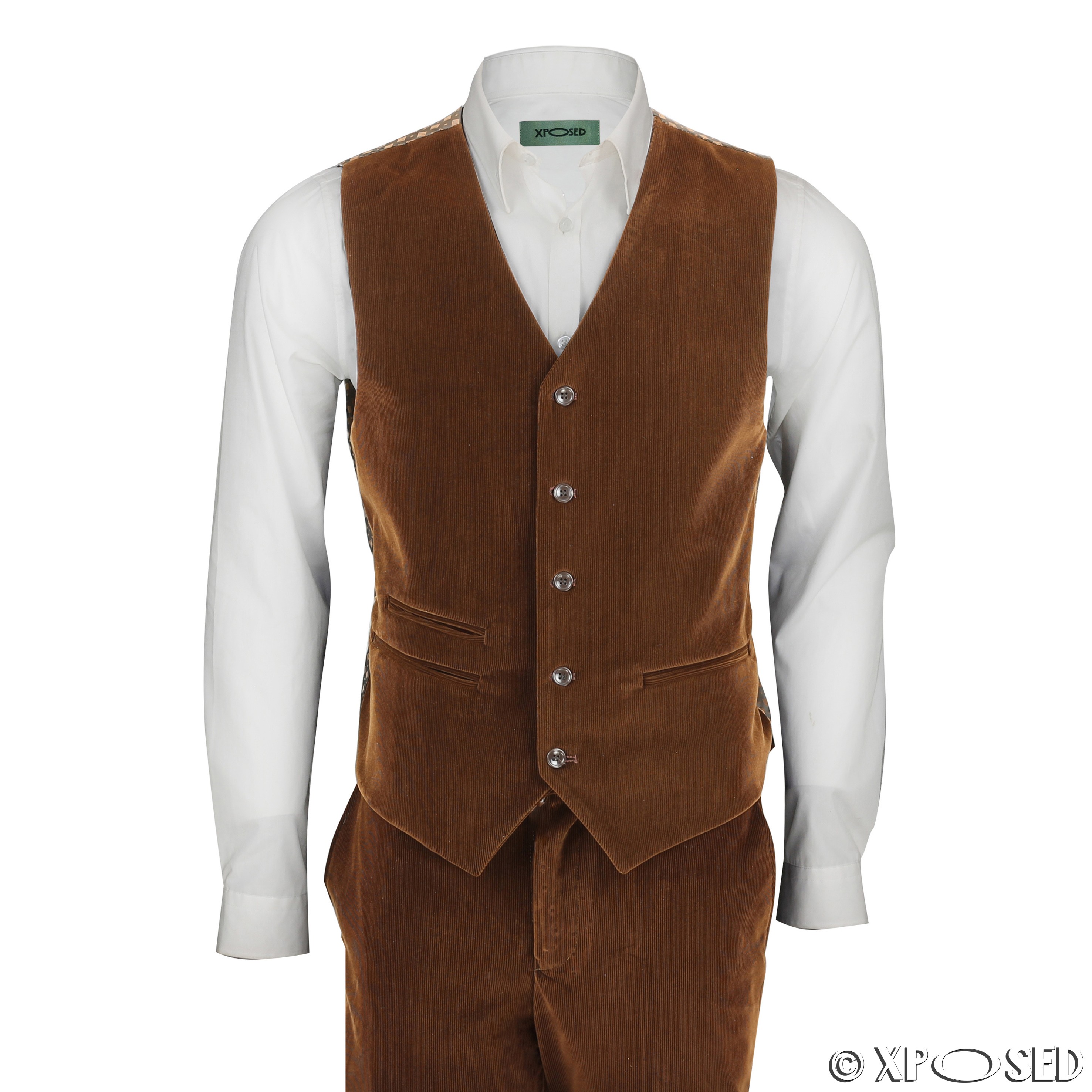 rust trouser suit